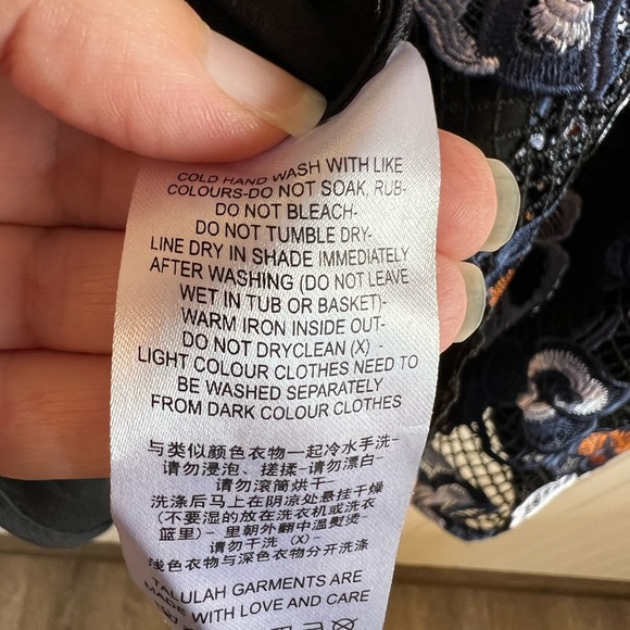 La Maison Talulah Estee Multi Lace Mini Cocktail Dress Fit & Flare large - Picture 10 of 13